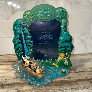 DISNEY PARKS 2024 ORIGINAL TIANAS BAYOU ADVENTURE FRAME 5”x7” NEW BRER RABBIT